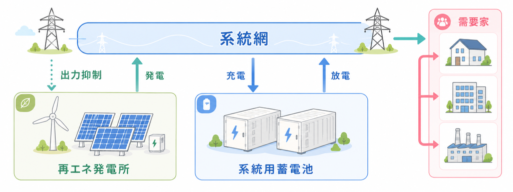 系統用蓄電池事業のフロー図(PC用) 系統用蓄電池事業のフロー図(PC用)